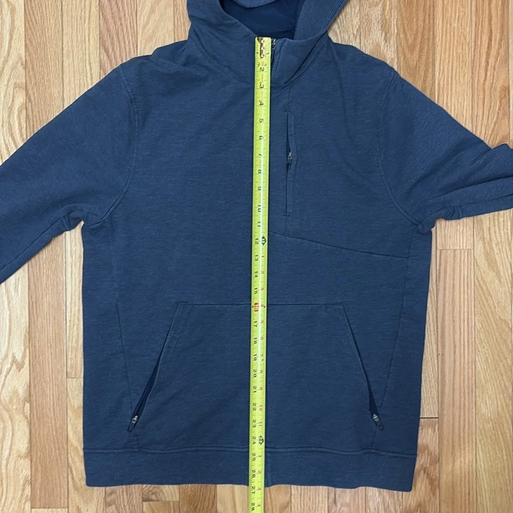 Lululemon Men’s City Sweat‎ Zip Blue Hoodie French Terry - size Large